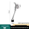 Zinc Alloy Foot Pedal Door Stopper - Anti-Collision Device for Bedroom, Bathroom, Glass, or Wooden Doors.