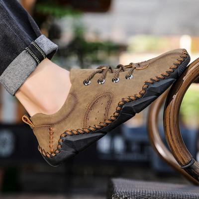 Handgemaakte Leren Casual Herenschoenen Comfortabele Leren Casual Schoenen Heren Loafers Hete Verkoop Mocassins Rijschoen Grote Maat 38-48