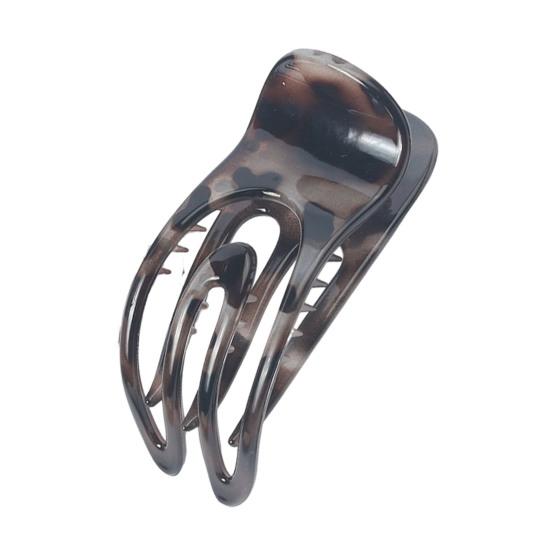 French Style Hair Claw Hollow U-shaped Strong Grip Women Hair Clip Curved Ponytail Holder Hair