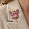 Shirt Accessory Sparkling Rhinstone Ballet Fairy Brooch, Winged Dancer Girl Alloy Lapel Metal Bag Pin Pin, Women Jewelry Accessories for Suit