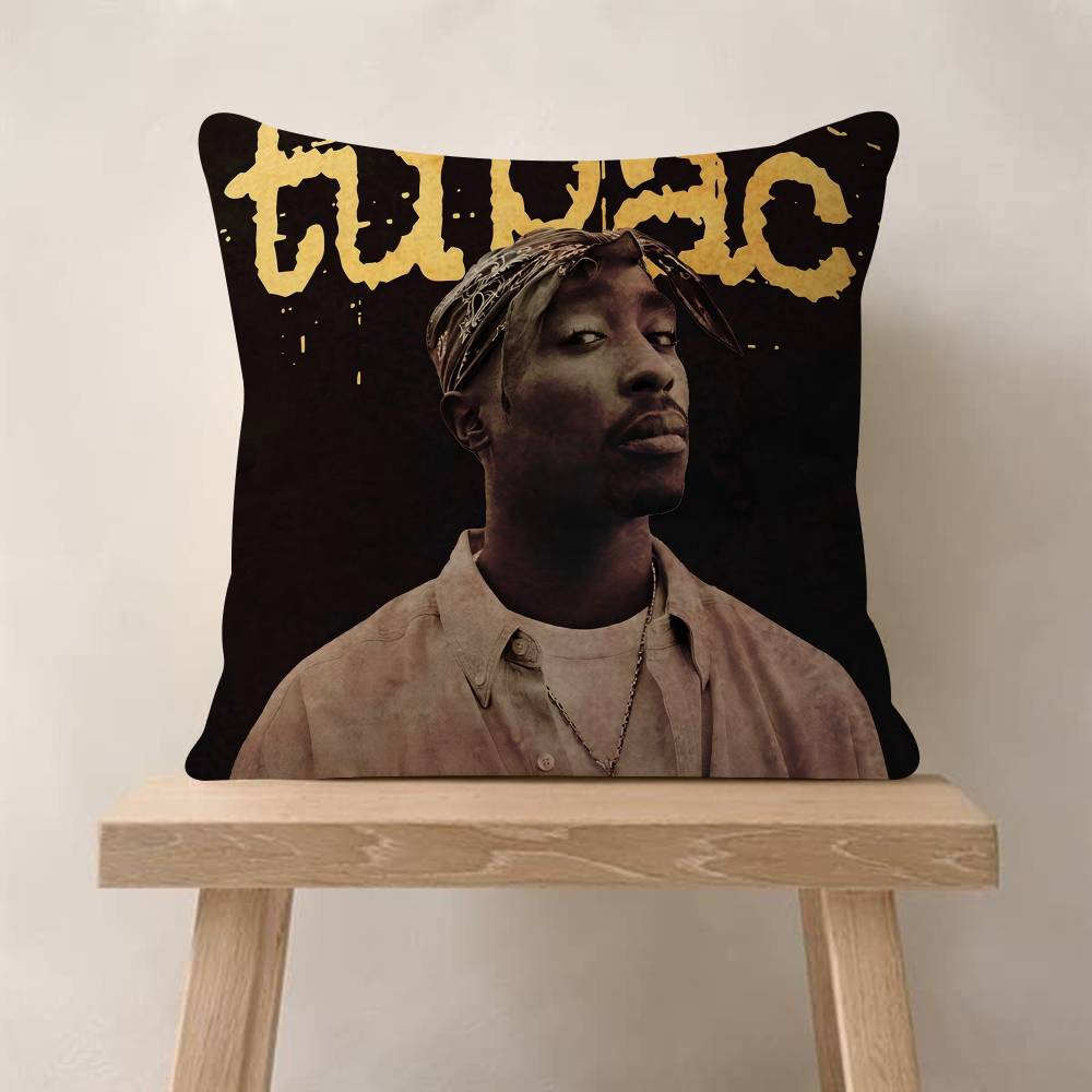 PC Tupac SShakur Pillow Cover Sofa Cushion Cover Home Room Decoration Children Gift