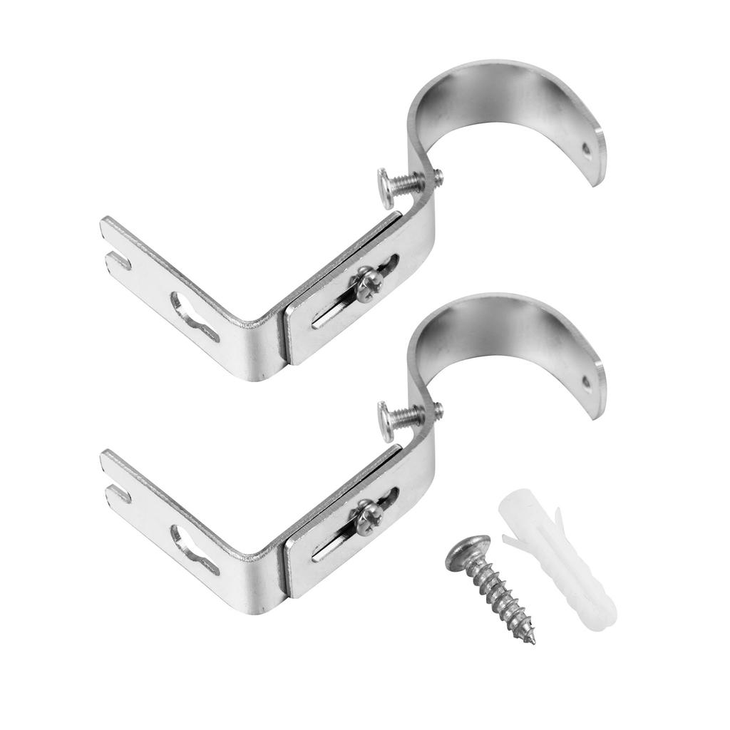 2Pcs Strong Blind Rod Brackets Simple to Use Perfect Hanging for Any Perforated Wall in Your Home Curtain Rod Brackets
