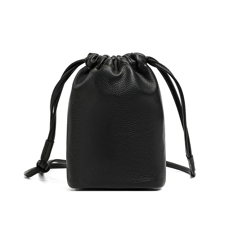 Bag Women's 2026 New Versatile Casual Versatile Drawstring One Shoulder Crossbody Korean Drawstring Mobile Phone Bucket Bag