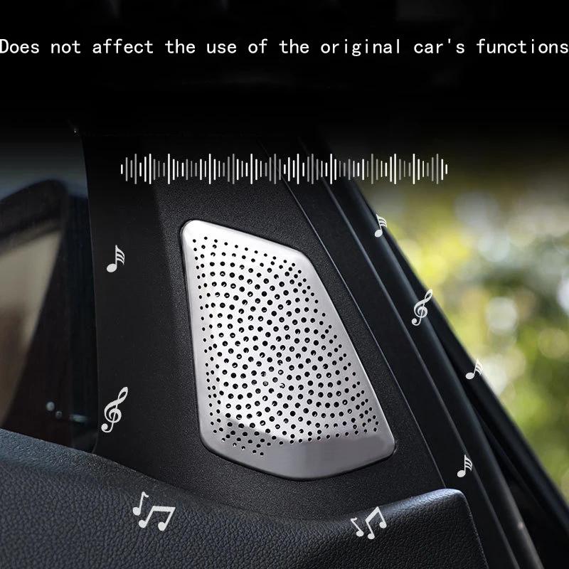 For BMW 3 Series G20 - Steel Speaker Trim Cover Car Door Speakers Stereo Decorate Cover