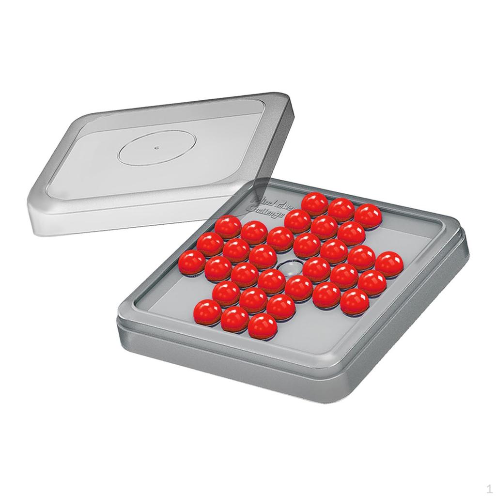 Solitaire Board Game Traditional Classical Chess Mind for Party Friends Yellow