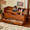 Rustic File Sorting Box Wooden Grocery Organizer Multi-functional Mail Organizer  Office Use