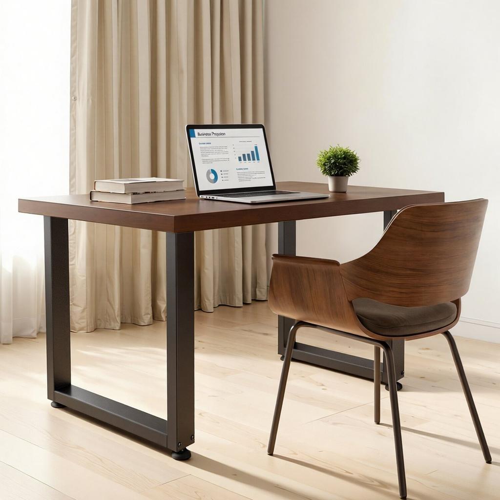 Table Legs, 750 x 600 mm (H x W) Square Steel Furniture Legs, Modular Design, Easy Assembly, 1000 kg Max Load Heavy Duty, for Home Office Desk,
