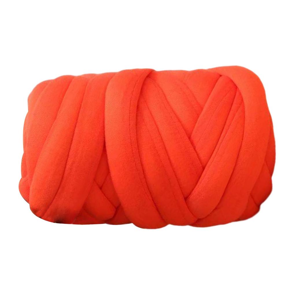 Cotton Polyester Chunky Yarn Arm Knitting Yarn Knitting Jumbo Tubular Yarn Bulky Yarn for Pillow Crochet Weaving Cushion Pet Bed