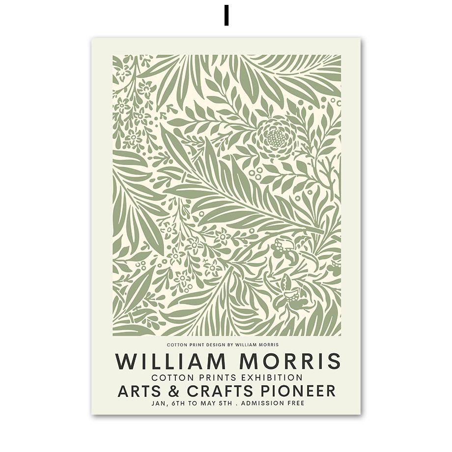 William Morris Museum Utställning Galleri Väggkonst Nordiska affischer Dukmålning Och tryck Väggbilder för vardagsrumsinredning