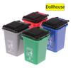 1pc Dollhouse Garbage Classification Toy Trash Cans Garbage For Garbage Truck Waste Management Recycling Theme Decoration