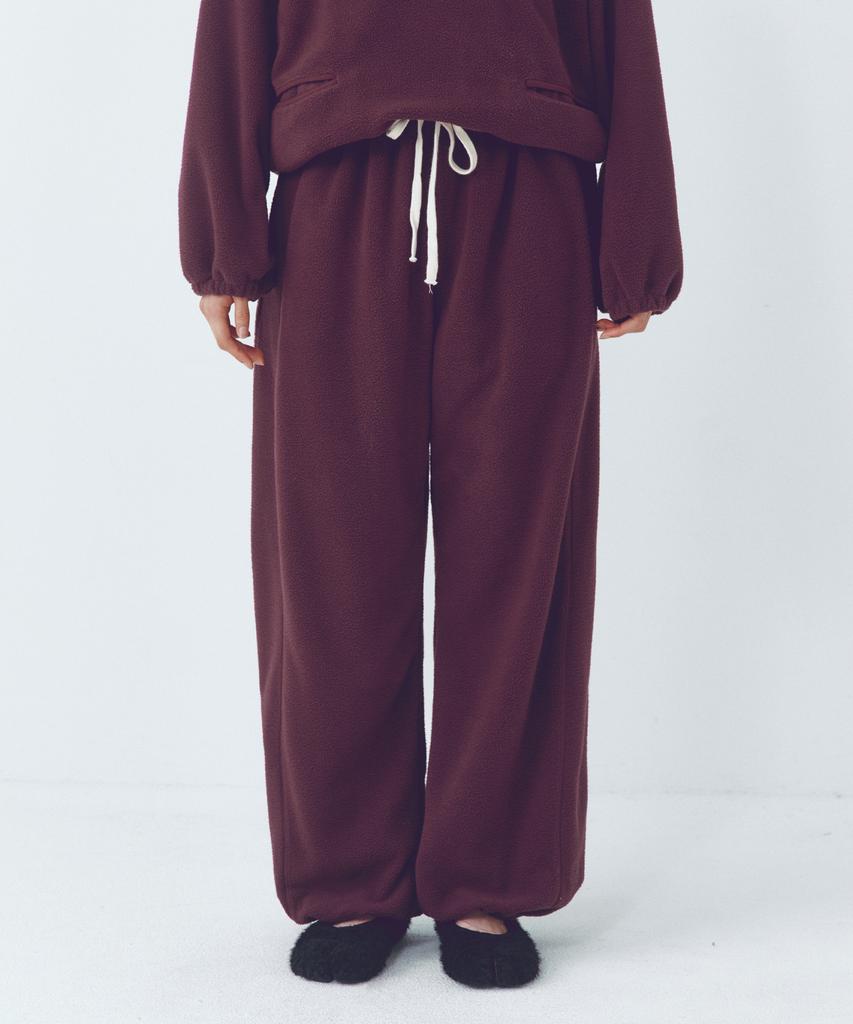 CITTA Over-Fit Soft Fleece Pants_Ctb557(Wine)