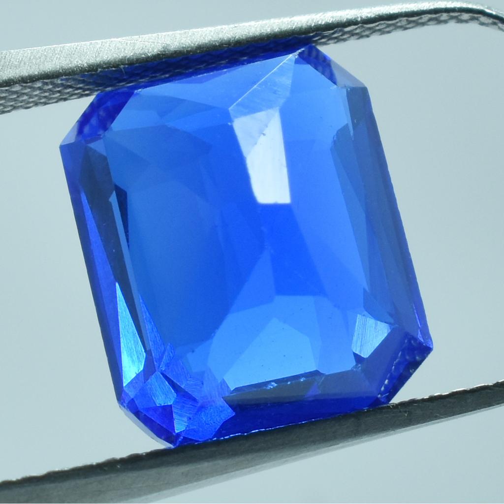 Natural Blue Sapphire Loose Gemstone Emerald Cut 5.35 Ct Brilliant September Birthday Birthstone