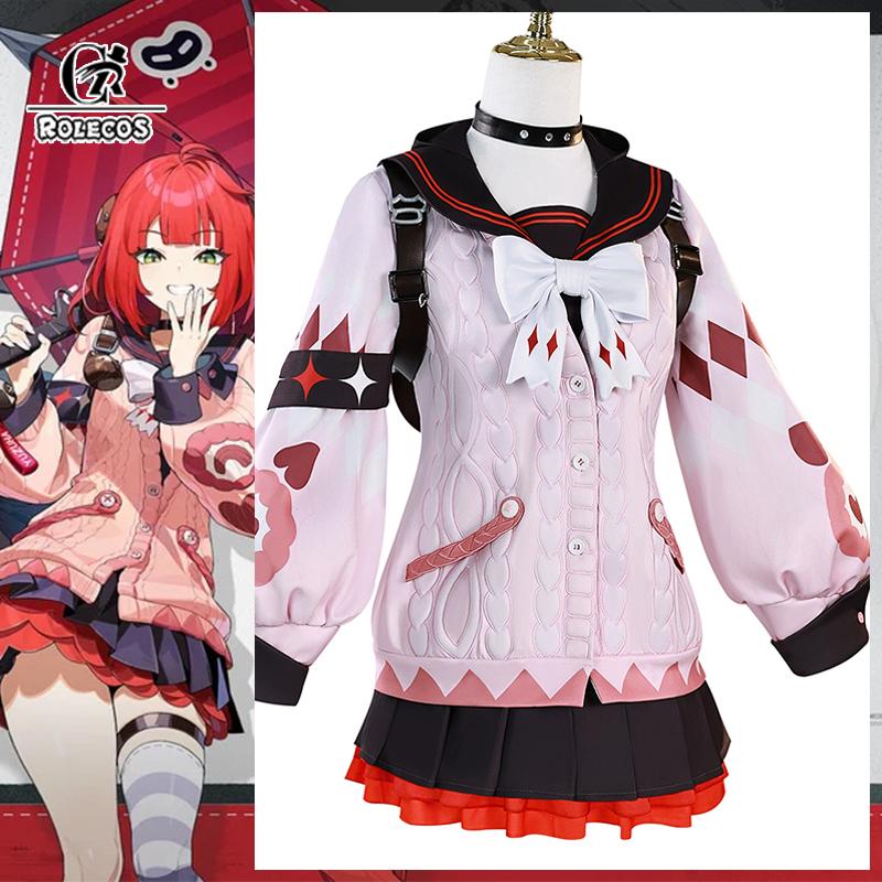 Zenless Zone Zero Ukinami Yuzuha Cosplay Costume Spook Shack Member Agent Uniform Women Halloween Party Suit
