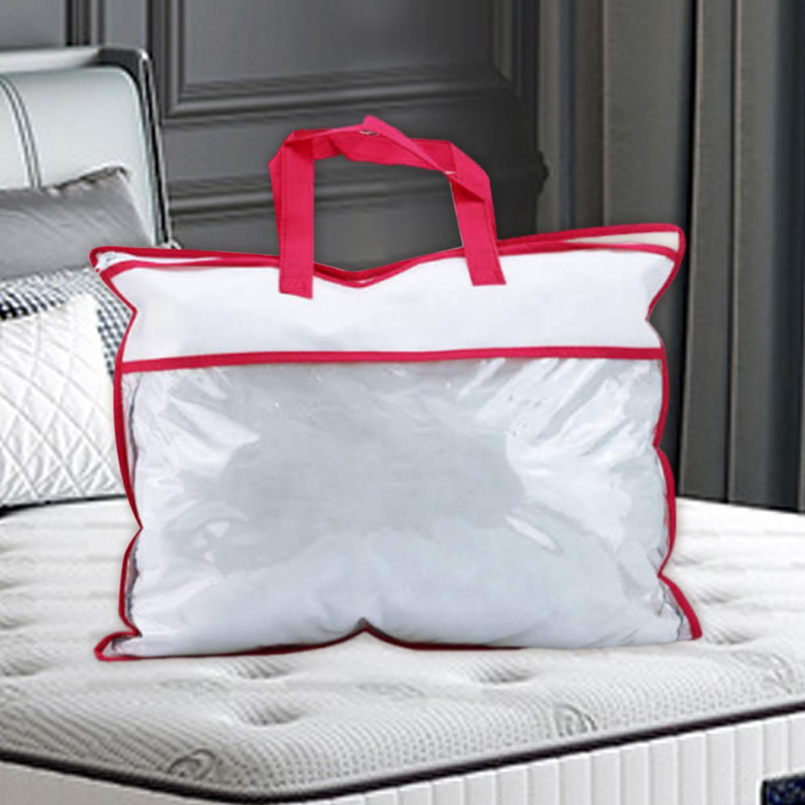 

Bag for Storing Blankets, Closet Organizer Clothes And Duvets brown edge