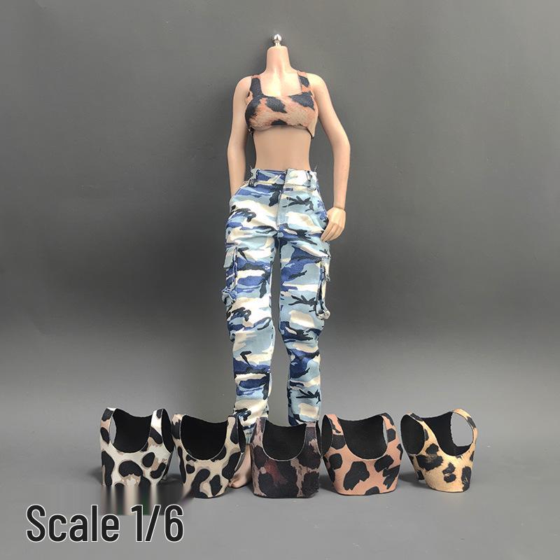 

1/6 Scale Female Soldier Leopard Print Vest – 12 Doll Clothing