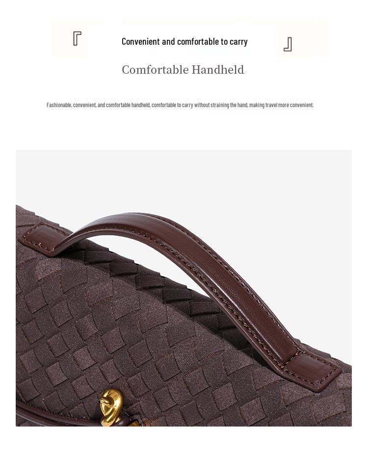 New Suede Hand-Woven Crossbody Shoulder Bag - Versatile Autumn/Winter Handbag