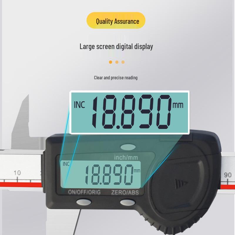 Guanglu Stainless Steel Digital Vernier Caliper, 0-150/200/300mm, 0.005mm Precision, Industrial Grade
