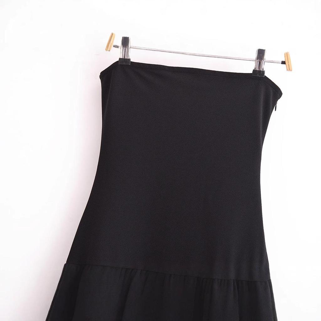 2025 Spring European & American Style Women's Strapless Slimming Dress