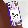 Boarding Pass Ticket Case For Xiaomi Redmi Note 14 10 11 12 13 15 Pro Plus Cover For Redmi 15 14C 10C 12C 13C 15C
