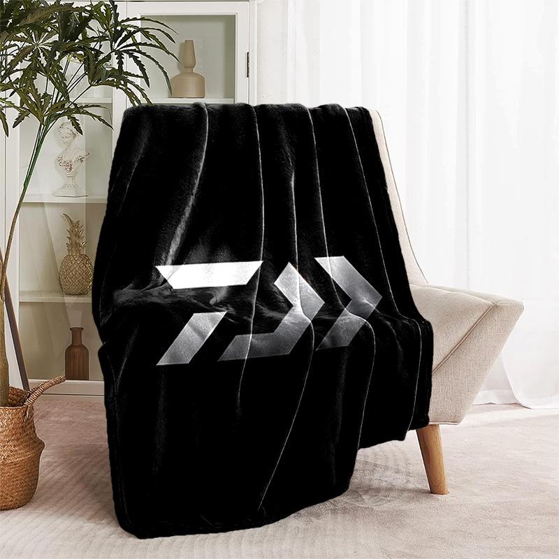 Fishing D-Daiwa printed throw blanket—lightweight,soft,warm;versatile blanket for all seasons—perfect as &air-conditioning throw,nap blanket
