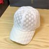 Summer Thin Lace Duckbill Cap Women's Embroidered Flower Mesh Breathable Baseball Cap Sun Protection Hat