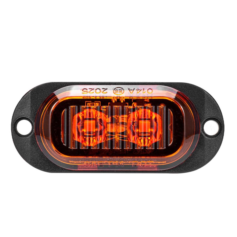 2LED Trailer Truck Side Marker Lights Waterproof Car Lorry Truck Van Bus Safety Warning Signal Light Emergency Lamp
