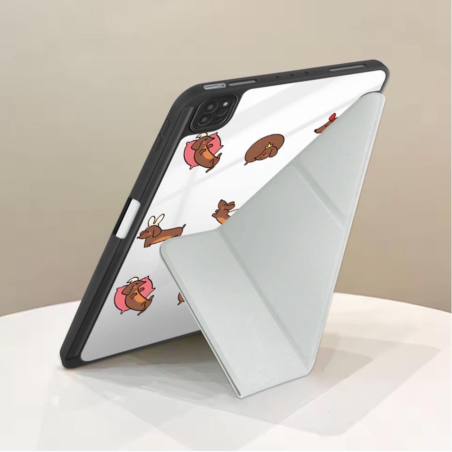 Cartoon Cat Dog Tablet Case For iPad Pro 11th 10th 9th 8th 7th 12.9inch Pro 2025 Air 4 5 M3 M2 1 2 M4 11inch Mini 6 7 Holder