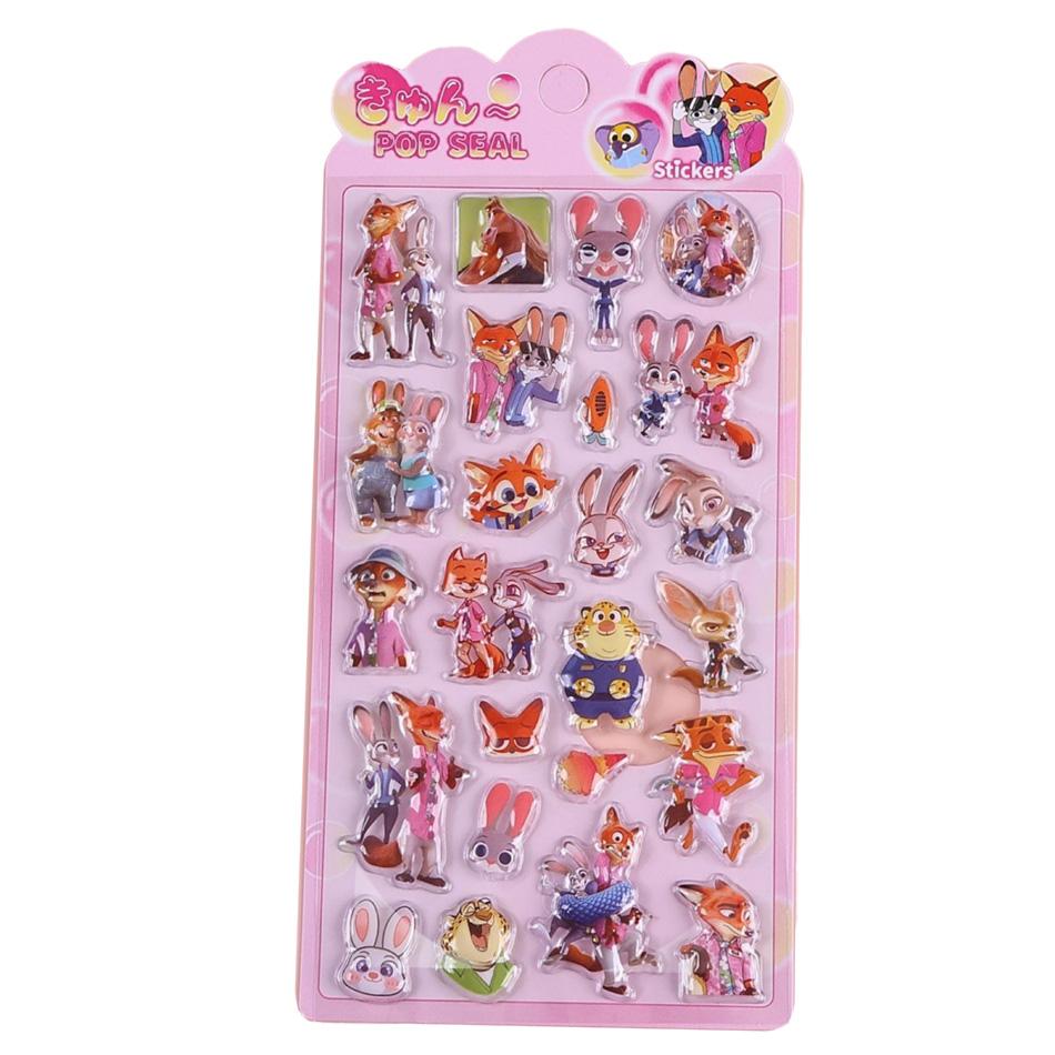 

Model Zootopia Judith Hopps Three-Dimensional Relief Crystal Sticker Diy Phone Case Water Cup Friend Gift 3D 4 styles Kid Friendly Entertaining Fun