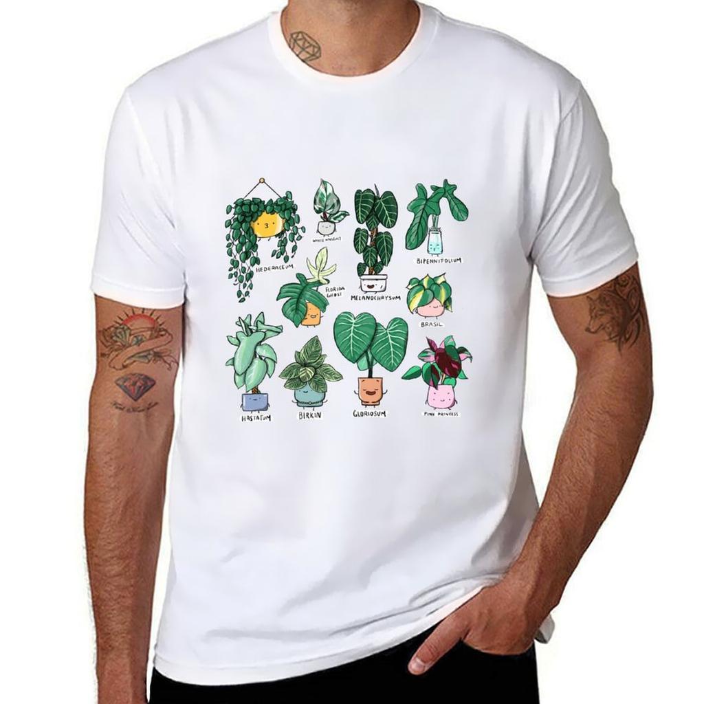 Philodendron Family TShirt Trendy Pattern TShirt for Men