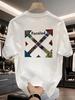 T-shirt Casual da Uomo a Maniche Corte 100% Cotone con Girocollo Design alla Moda Versatile per l'Estate con Fantasie Stampate
