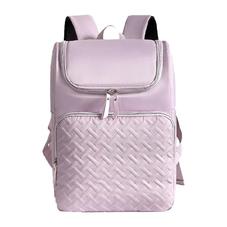 Stylish Insulated Food Bag with Multiple Compartment for Long Trip Picnics Mom Large Capacity Diaper Backpack Organizers фиолетовый 1940₽