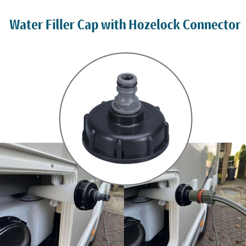 RV Water Filler Cap With Hozelock Connector For Motorhome Caravan Camper Accessories