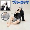 BLUE LOCK Anime Figure Nagi Seishiro Sitting Pose Action Figure PVC Cute Anime Peripheral Table Decoration Collection Model Toys