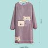 [Korean Style] Waterproof Oil-Proof Long Sleeve Kitchen Apron with Waist Smock - Newcomer Discount