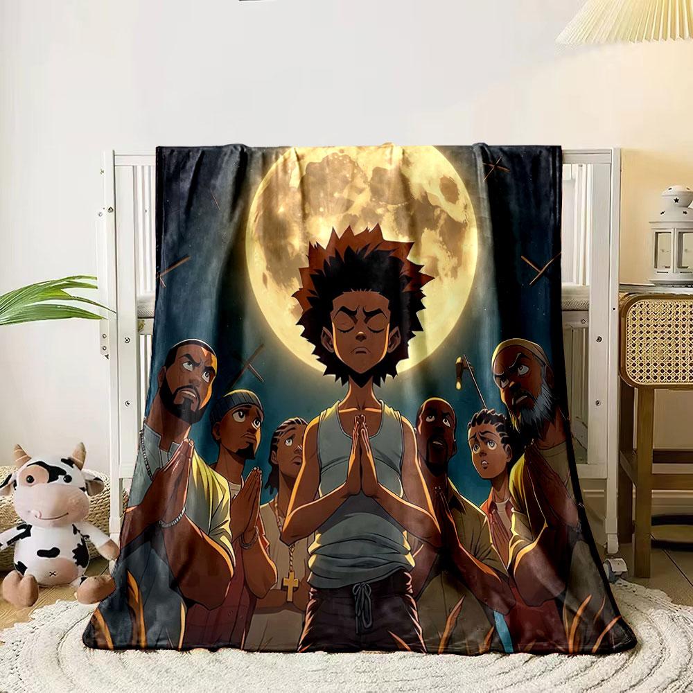 A group of people praying under a bright full moon, with crosses nearby. for all seasons blanket lunch break throw gift 80cm x 120cm