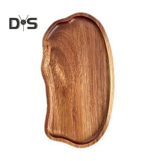 Wooden Tea Coffee Tray Cloud-Shaped Fruit Dessert Candy Plate for Tea Coffee Cup Breakfast Plate Jewelry Cosmetics Organizer