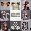 Cute Kitten Cosplay Set: Cat Ears Headband, Paw Gloves & Tail Accessory