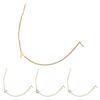 Gold Initial Necklace for Women Tiny Sideways Letter Pendant Chain Necklace Gold Plated Jewelry