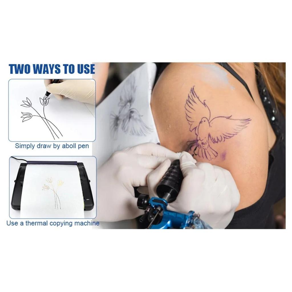 Tattoo Transfer Pape A4 Size Tattoo Stencil Paper Copy Paper Thermal Paper for Tattoo Transfer Machine Accessorie