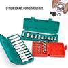 14-Piece Torx Star Hex Socket Set - E-Type Flower-Shaped, 1/2, 3/8, 1/4 Inch Sizes