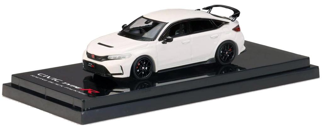 Hobby Japan HJ64 Scale Honda Civic Type R Racing Black Package 2025 Championship White Finished Model HJ644063W 1/64 (FL5)