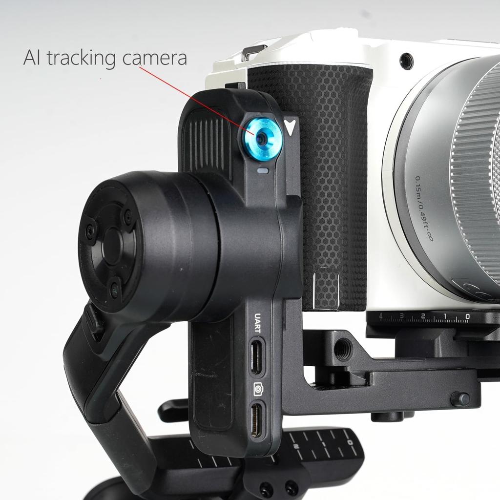 FeiyuTech SCORP Mini 2 Camera Gimbal Stabilizer 4-in-1 AI Tracking Vertical Shooting Bluetooth Cable Control Gesture 2kg Payload Handheld