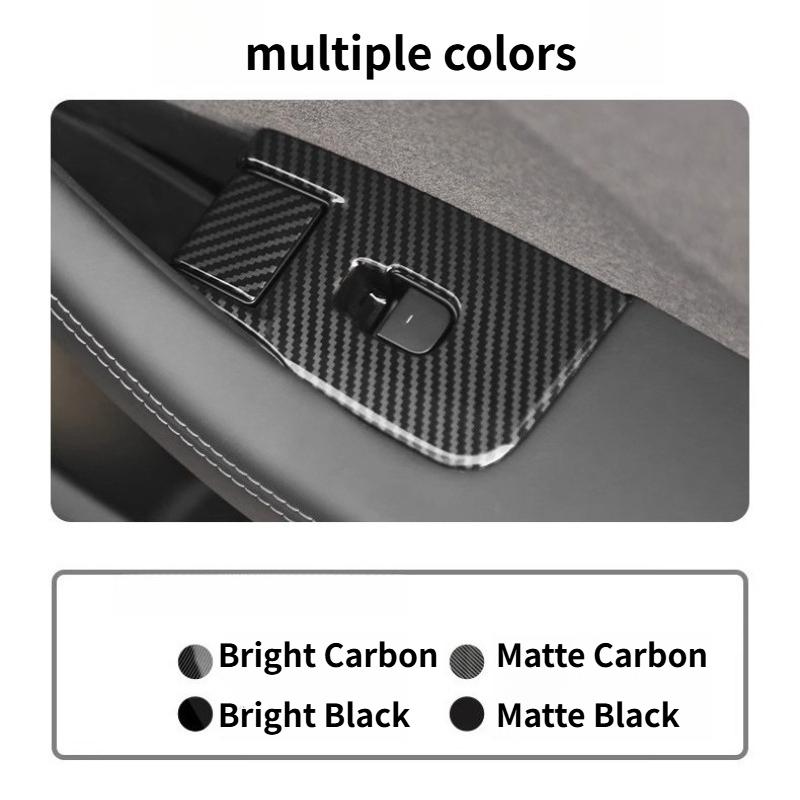 Window Lifter Switch Buttons for Tesla Model Y Juniper 2025+ Door Open Handle Lifting Panel Cover Sticker Interior Accessories