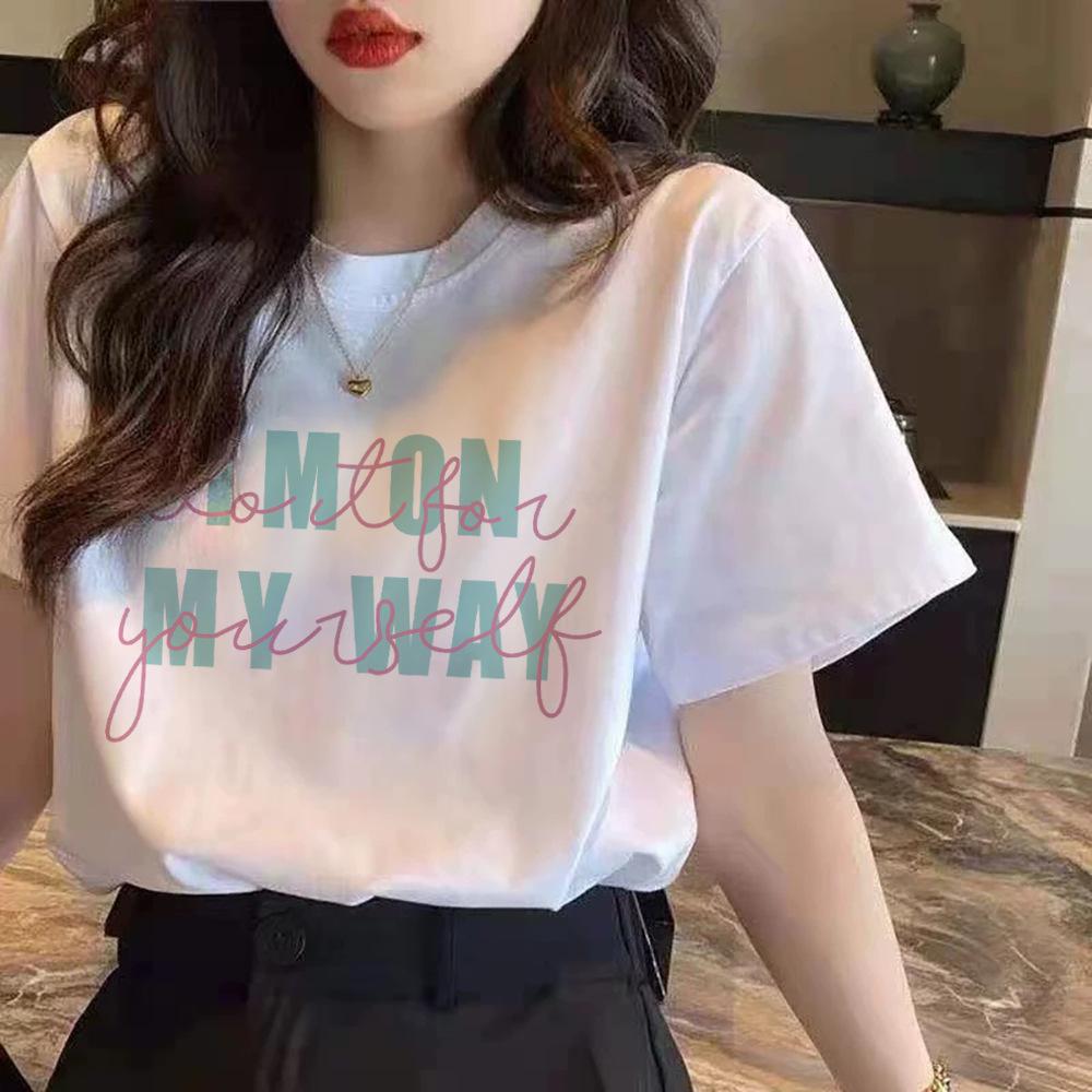 Cotton Front Shoulder Black T-shirt for Women In Women's Short-sleeved Summer New Large-size Base Shirt Underwear To Make Them Look Slim T-shirt Top