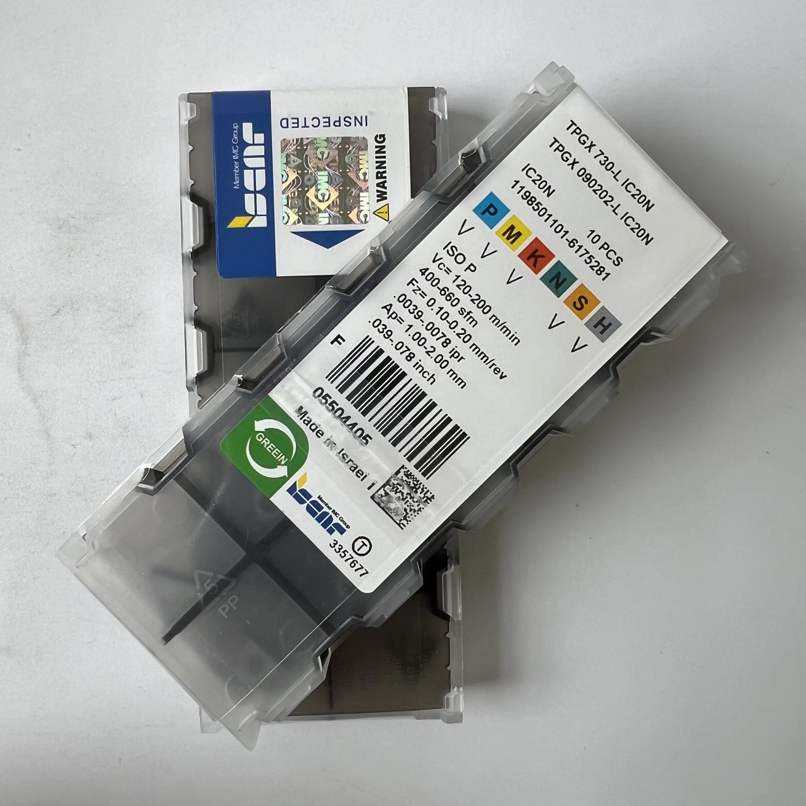 

ISCAR / TPGX090202-L IC20N / Industrial indexable Carbide Inserts 10 Pcs