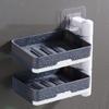 Durable Rotatable Soap Storage Box Multilayer Soap Holder Household Easy to Use
