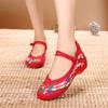 Sapatos Femininas Women Fashion Plus Size High Quality Spring & Summer Buckle Strap Canvas Shoes Dance Shoes Ab649