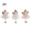 Pastel Christmas Tree Decor Angel Ornaments, Cute Plush Doll Pendant with Soft Furnishing Party Accents Bell for Tree, Holiday Home Simple Scene