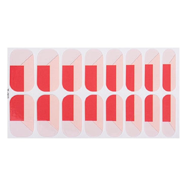 Gels Nail Strips Glittering Gels Nail Stickers Flowers Nail Art Stickers Nails Polish Wraps French Tip Nail Stickers