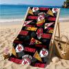 Asciugamano da Spiaggia con Fantasia Kansas City Chiefs, Asciugatura Rapida, Facile da Curare, Adatto Sia per il Fitness che per le Vacanze al Mare, Essenziale Sportivo